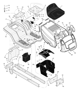 Part Location Diagram of 1001533E701 Murray Grille